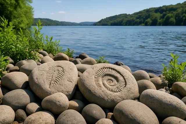 Fossiliensuche am Baldeneysee in Wülfrath