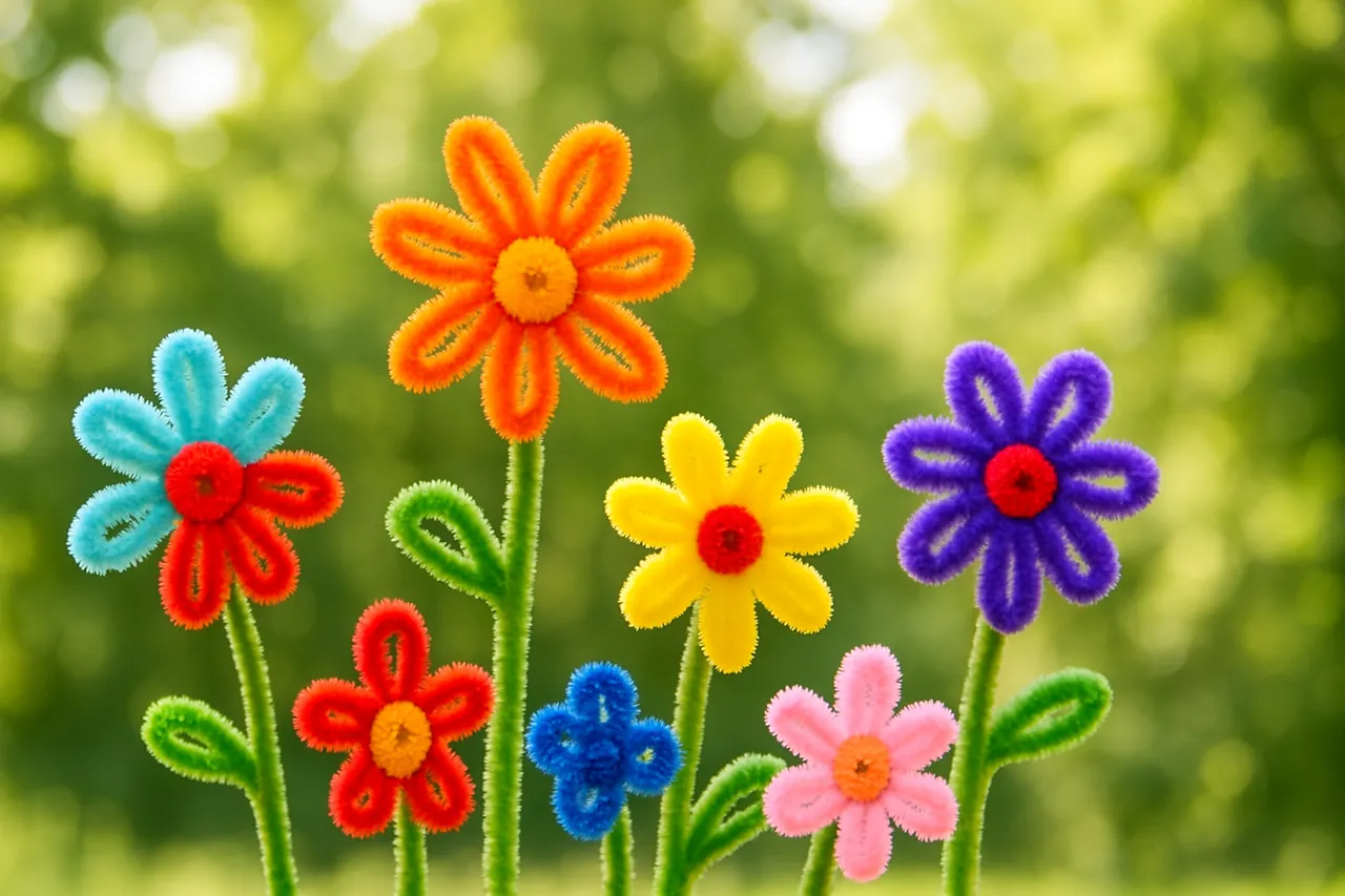 SLC Workshop "Blumen aus Pfeifenreinigern"
