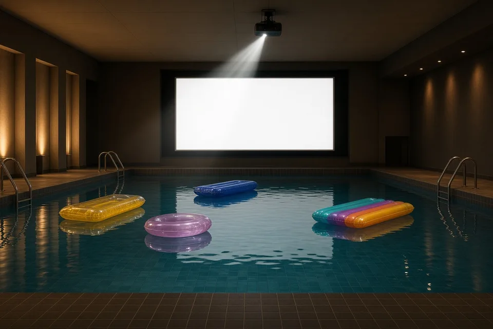 Kino-Poolparty in Erkrath