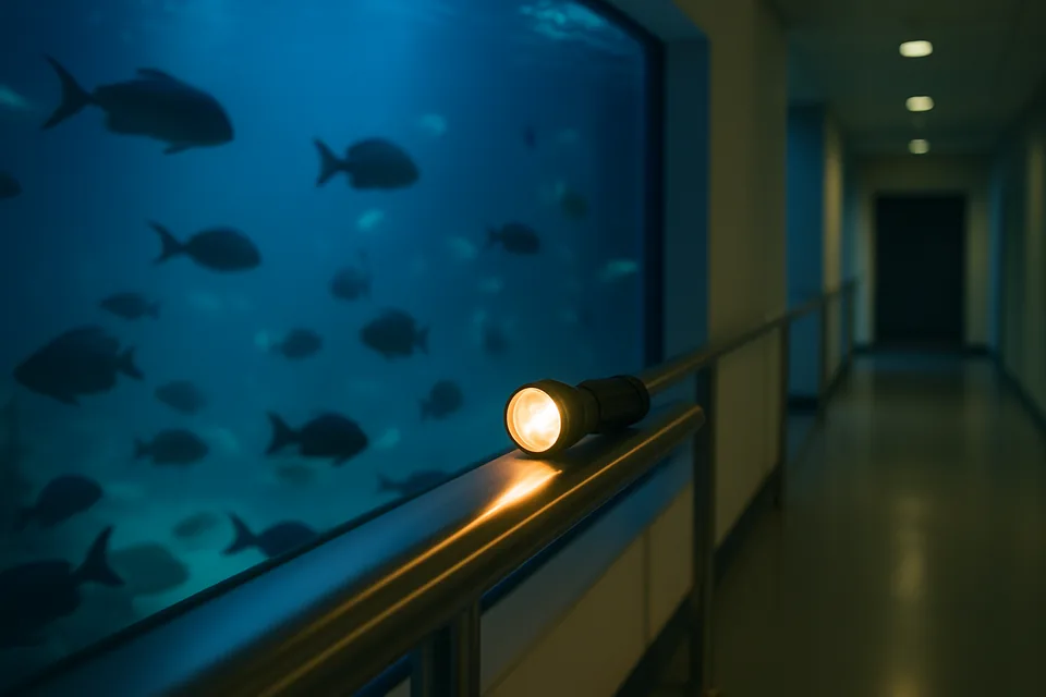 Taschenlampenführung durchs Aquarium in Köln